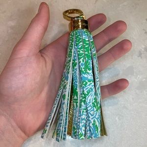 Lilly Pulitzer tassle keychain